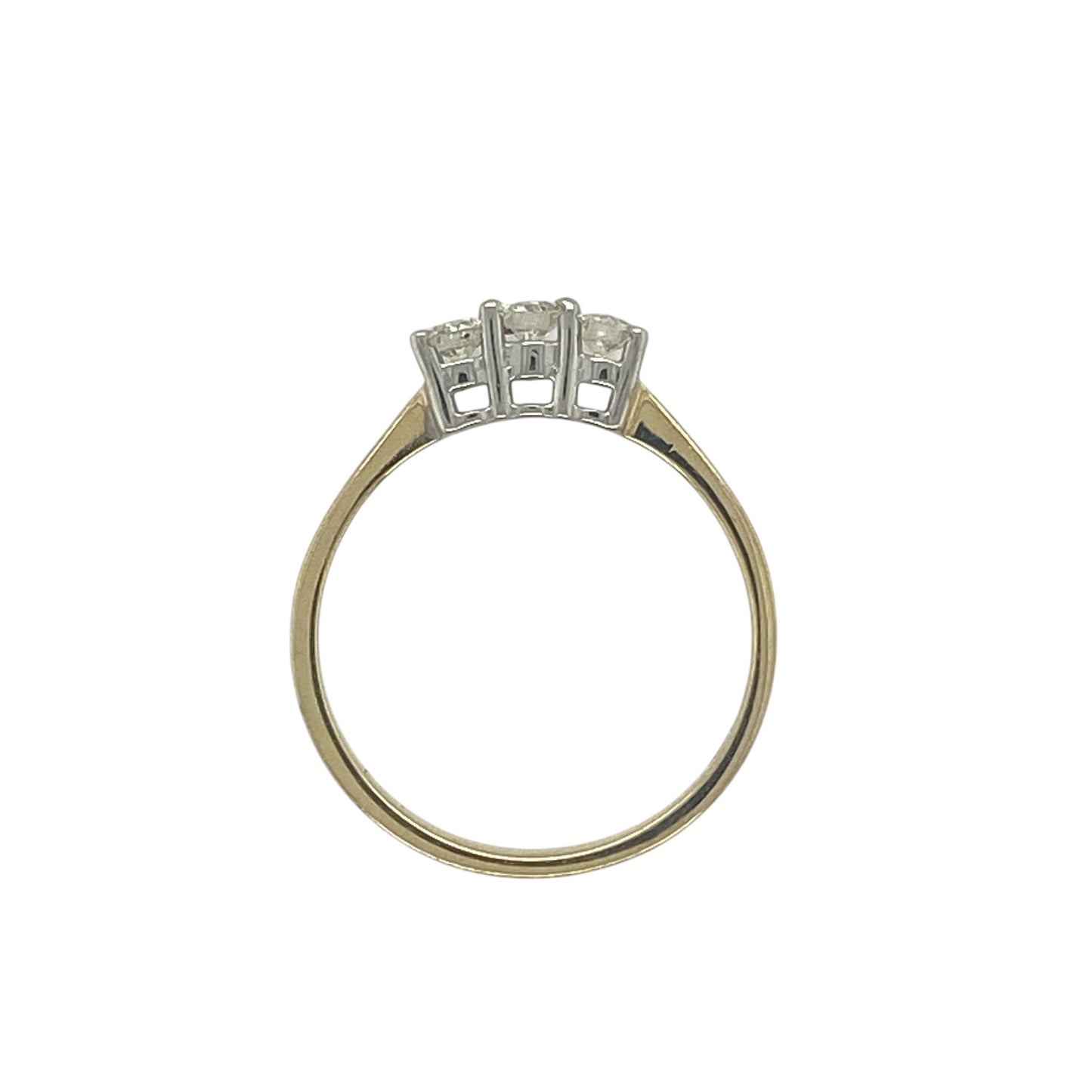 18ct Gold & Diamond Set Trilogy Ring