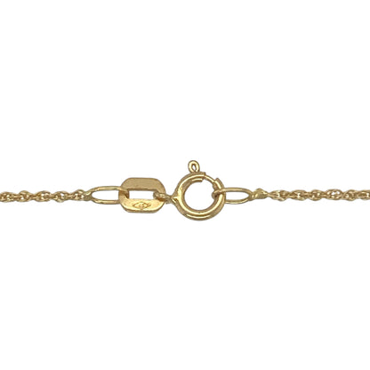 9ct Gold & Diamond Heart 18" Necklace