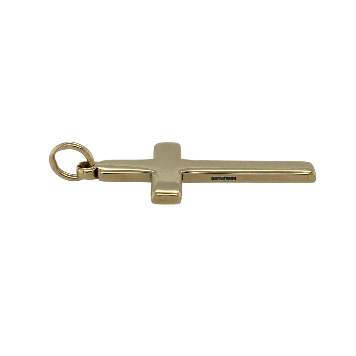 9ct Gold Plain Cross Pendant