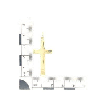9ct Gold Plain Cross Pendant