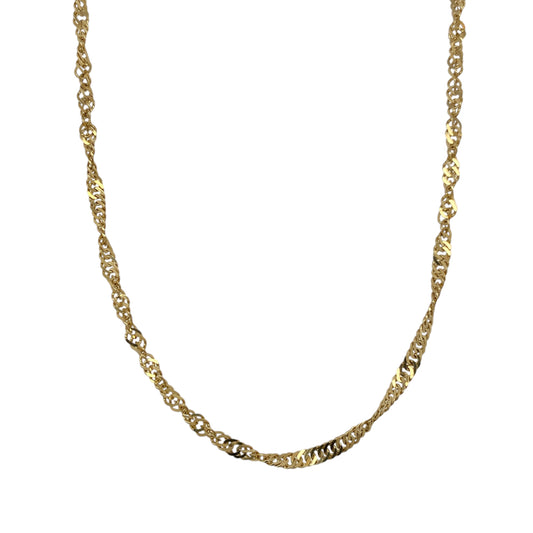 9ct Gold 22" Singapore Chain