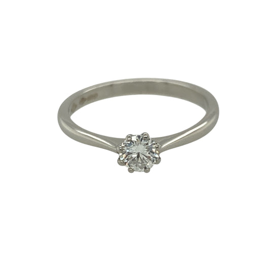 Platinum & Diamond Set Solitaire Ring