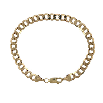 9ct Gold 7" Curb Bracelet