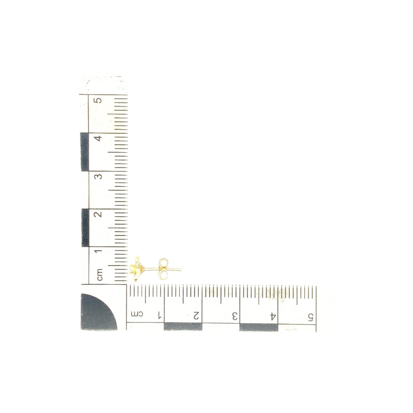 9ct Gold Welsh Daffodil Stud Earrings