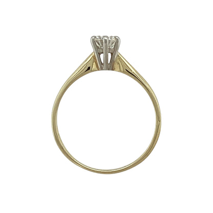 9ct Gold & Moissanite Set Solitaire Ring