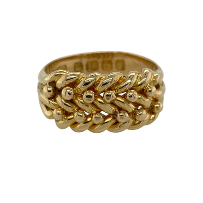 18ct Gold Keeper Ring