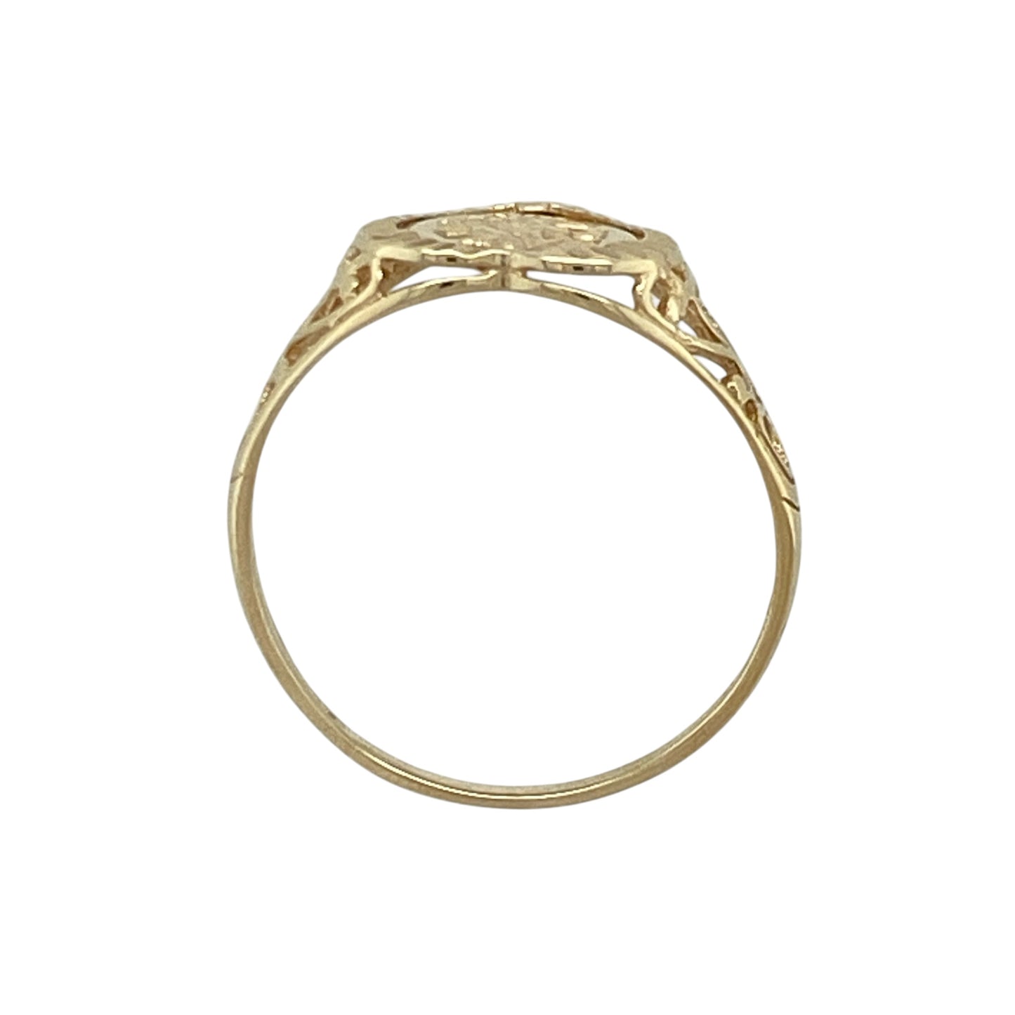 9ct Gold George and the Dragon Heart Signet Ring