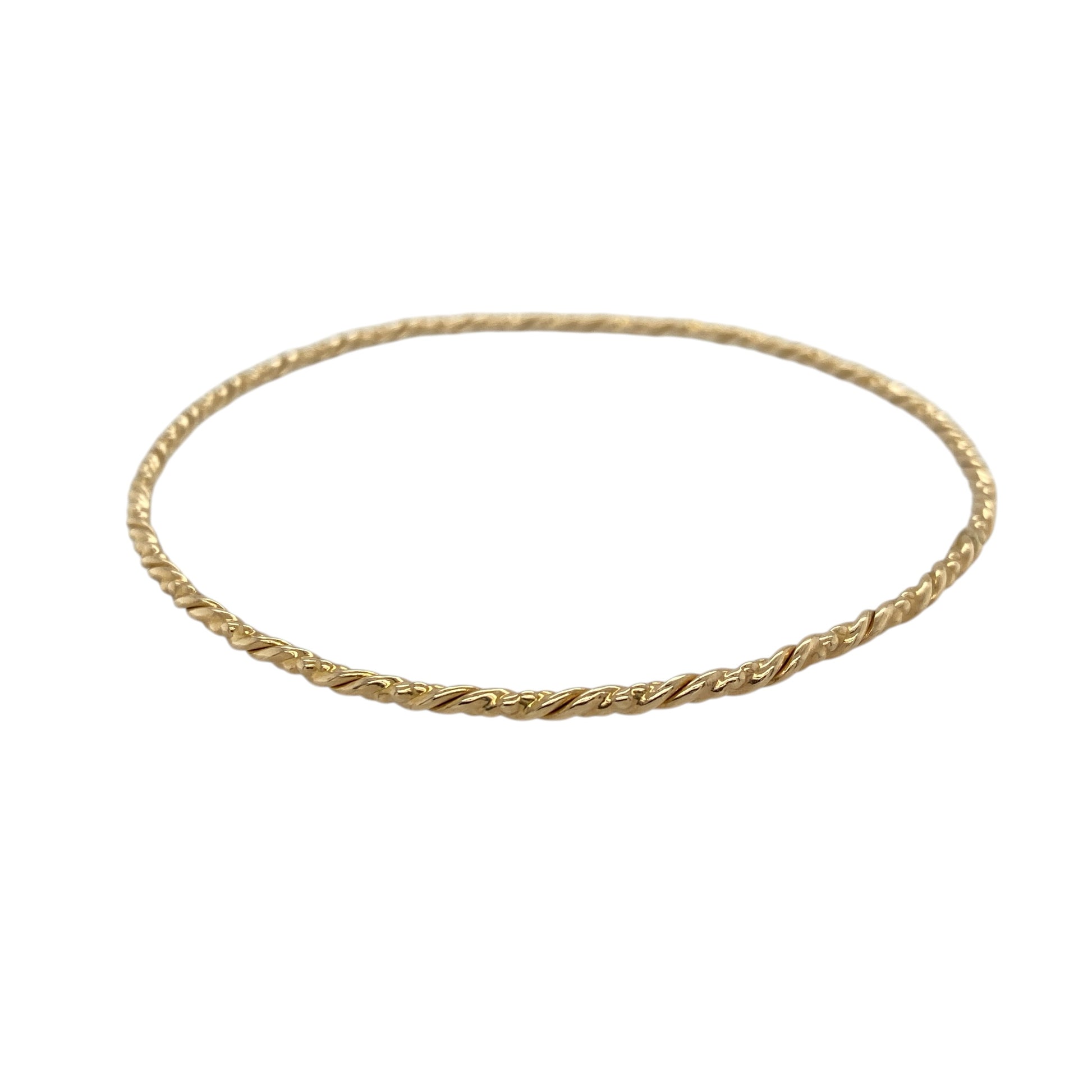 9ct Gold Twisted Bangle