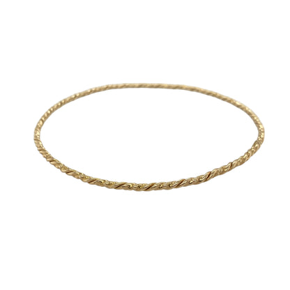 9ct Gold Twisted Bangle