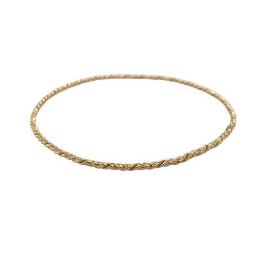 9ct Gold Twisted Bangle