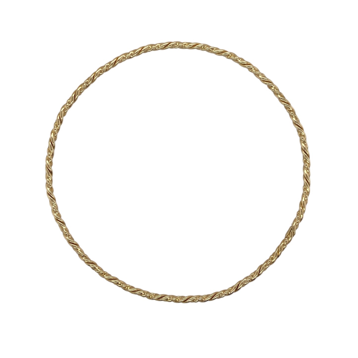 9ct Gold Twisted Bangle