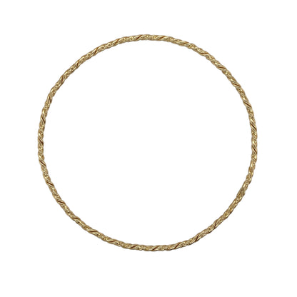 9ct Gold Twisted Bangle