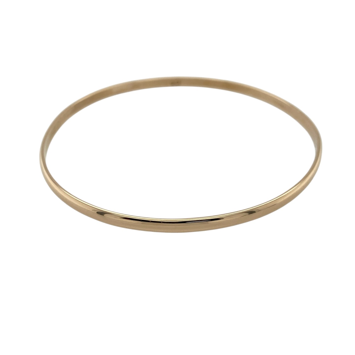 9ct Solid Gold Plain Bangle