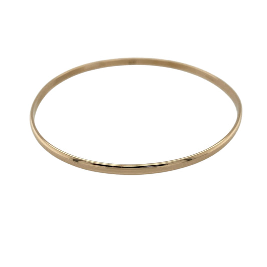 9ct Solid Gold Plain Bangle