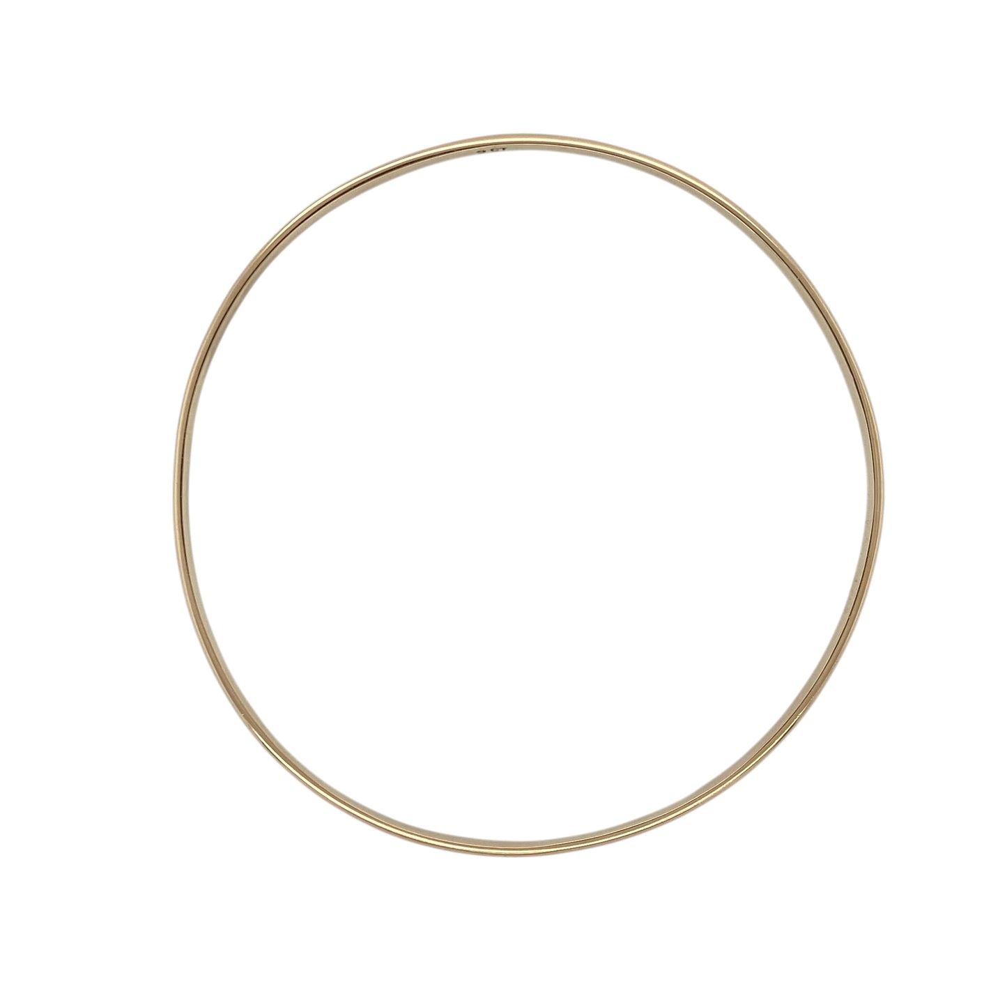 9ct Solid Gold Plain Bangle