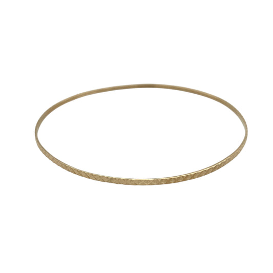 9ct Solid Gold Patterned Bangle