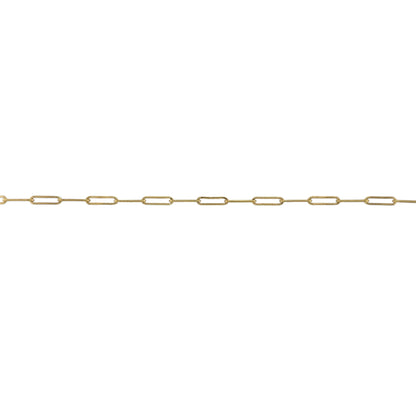 9ct Gold 7.5" Paperclip Bracelet
