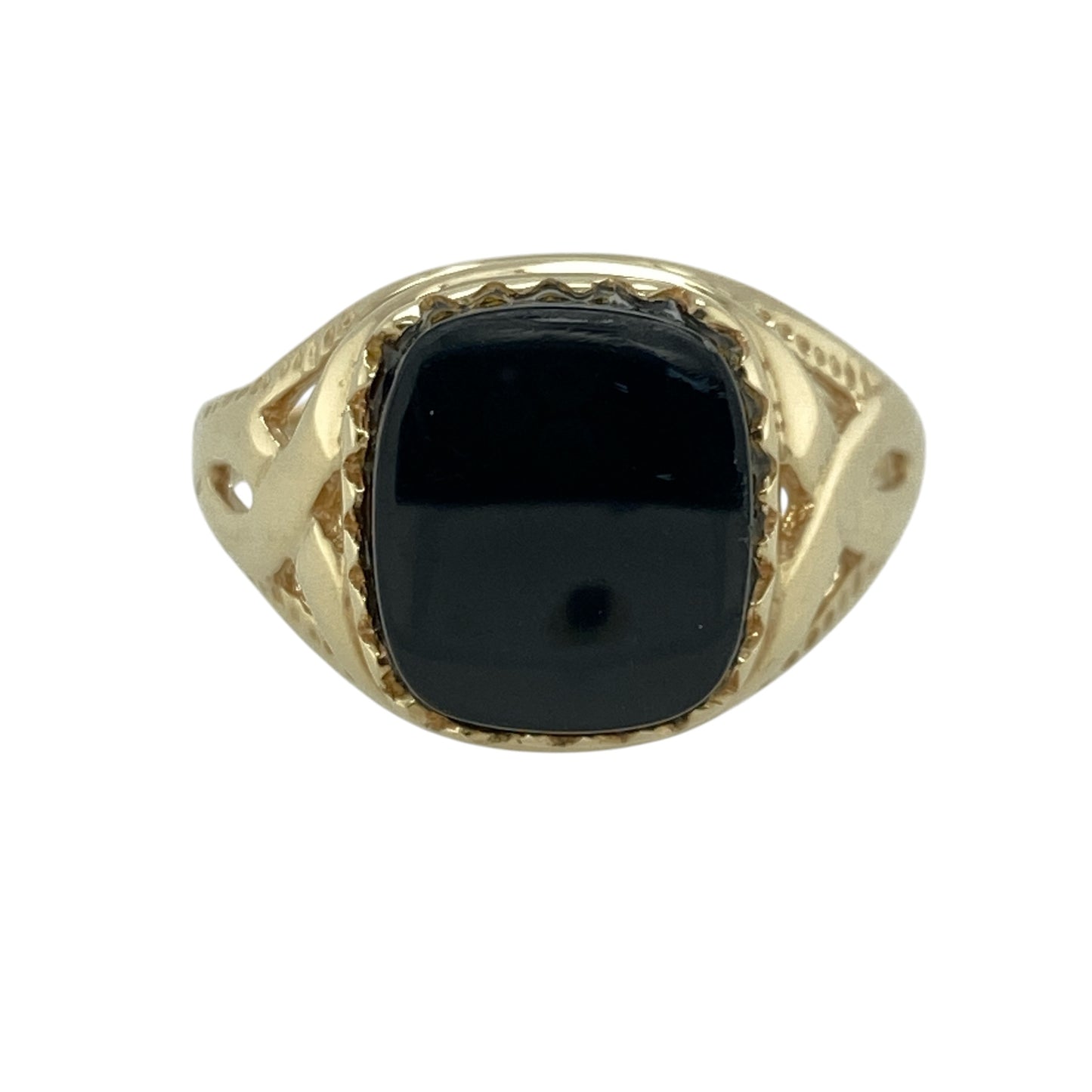 9ct Gold & Onyx Set Signet Ring