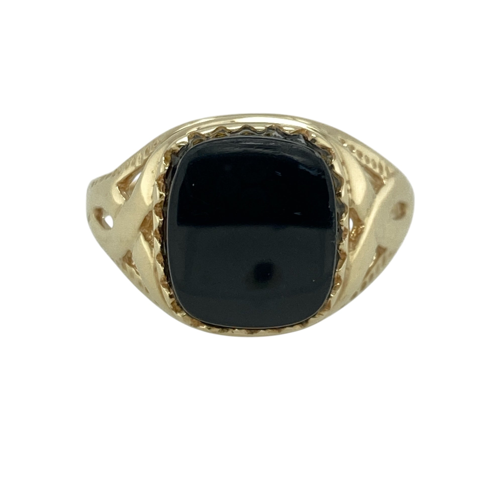 9ct Gold & Onyx Set Signet Ring