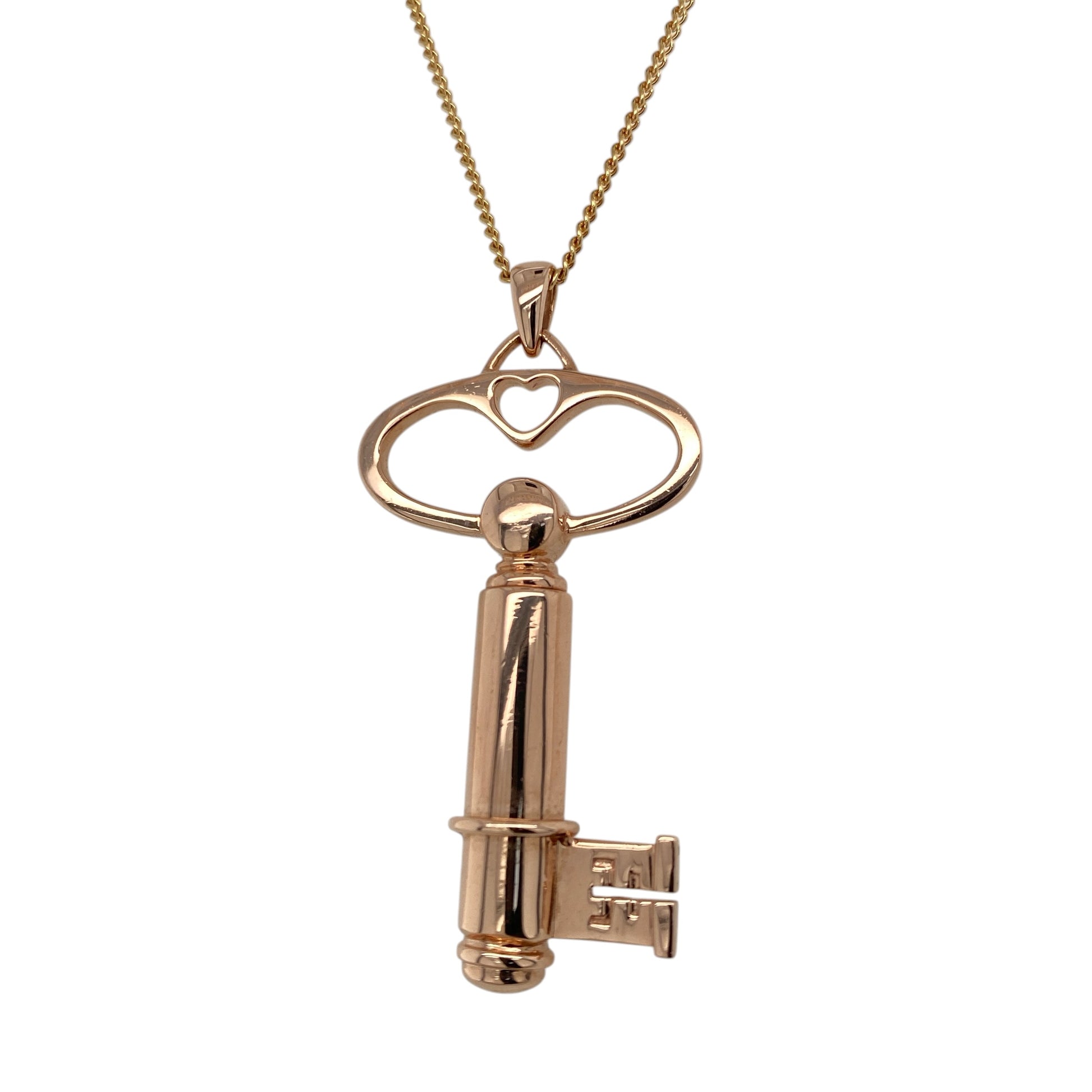 9ct Gold Clogau Key 18" Necklace