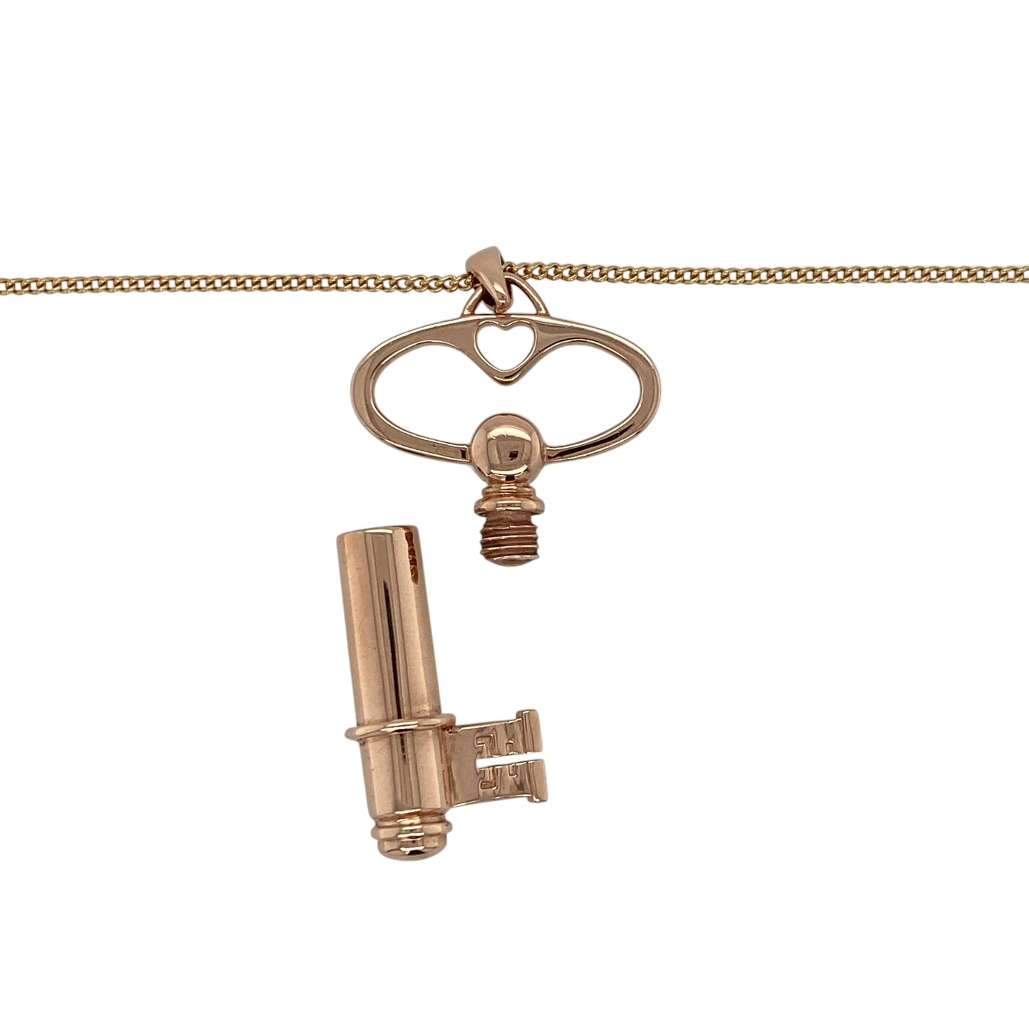 9ct Gold Clogau Key 18" Necklace