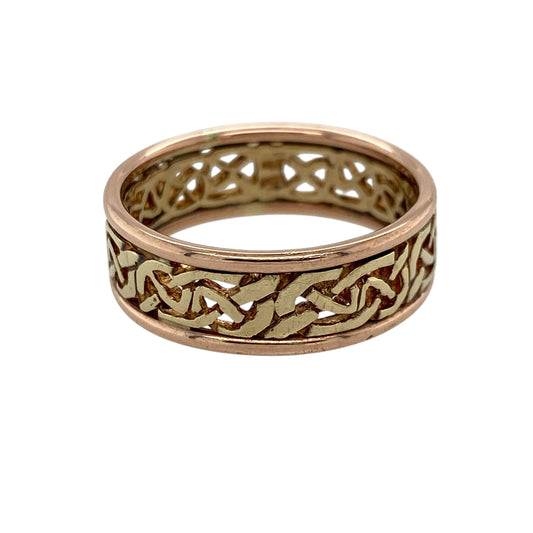 9ct Gold Celtic Knot Band Ring