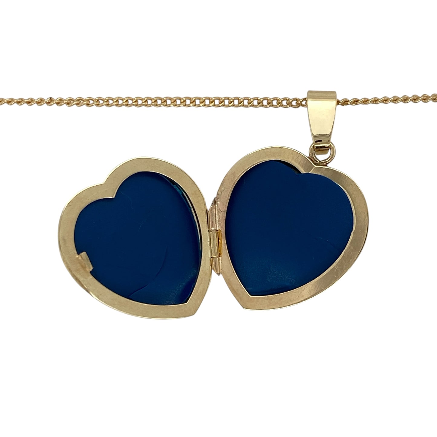 9ct Gold Tree of Life Style Heart Locket 20" Necklace