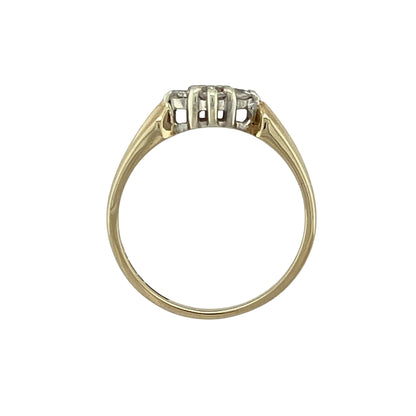 9ct Gold & Diamond Set Cluster Ring