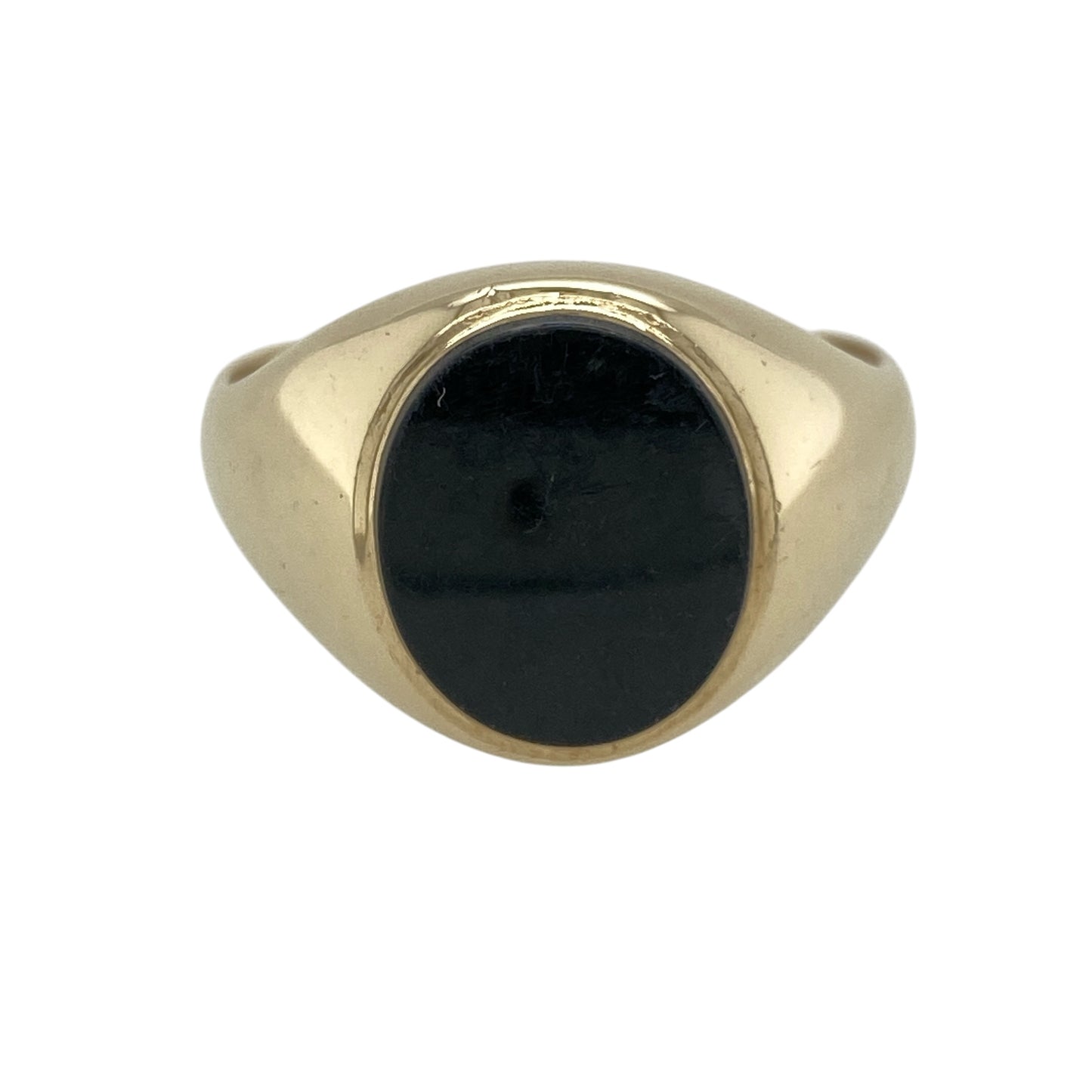 9ct Gold & Onyx Set Oval Signet Ring