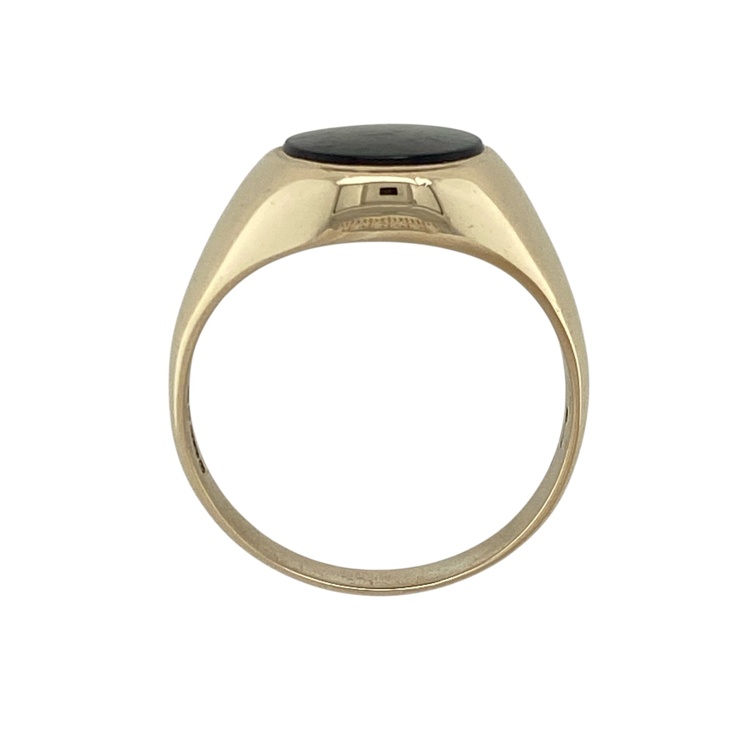 9ct Gold & Onyx Set Oval Signet Ring