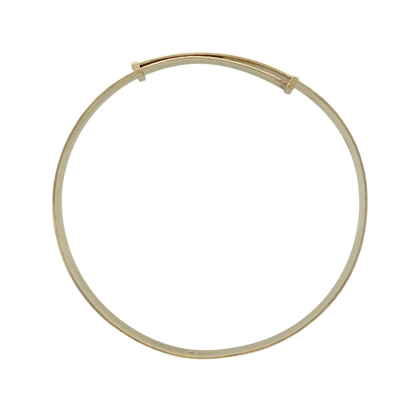 9ct Gold Patterned Expander Bangle