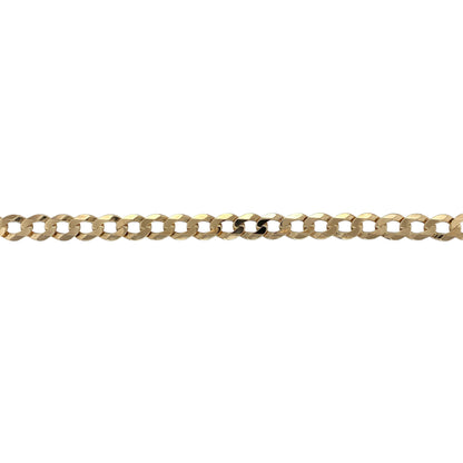 9ct Gold 8.5" Curb Bracelet