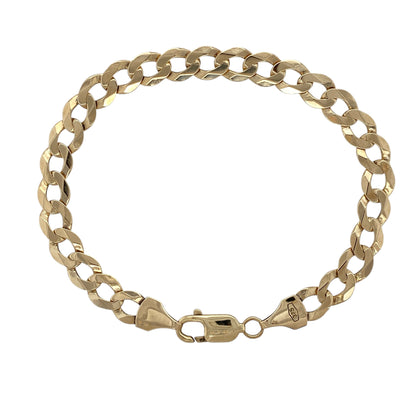 9ct Gold 8.5" Curb Bracelet