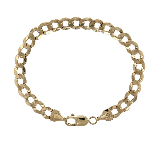 9ct Gold 8.5" Curb Bracelet
