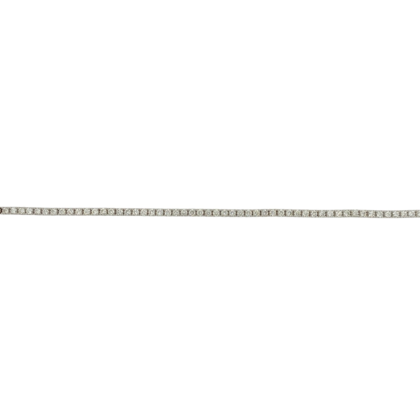 18ct White Gold & Diamond Set 7.25" Tennis Bracelet