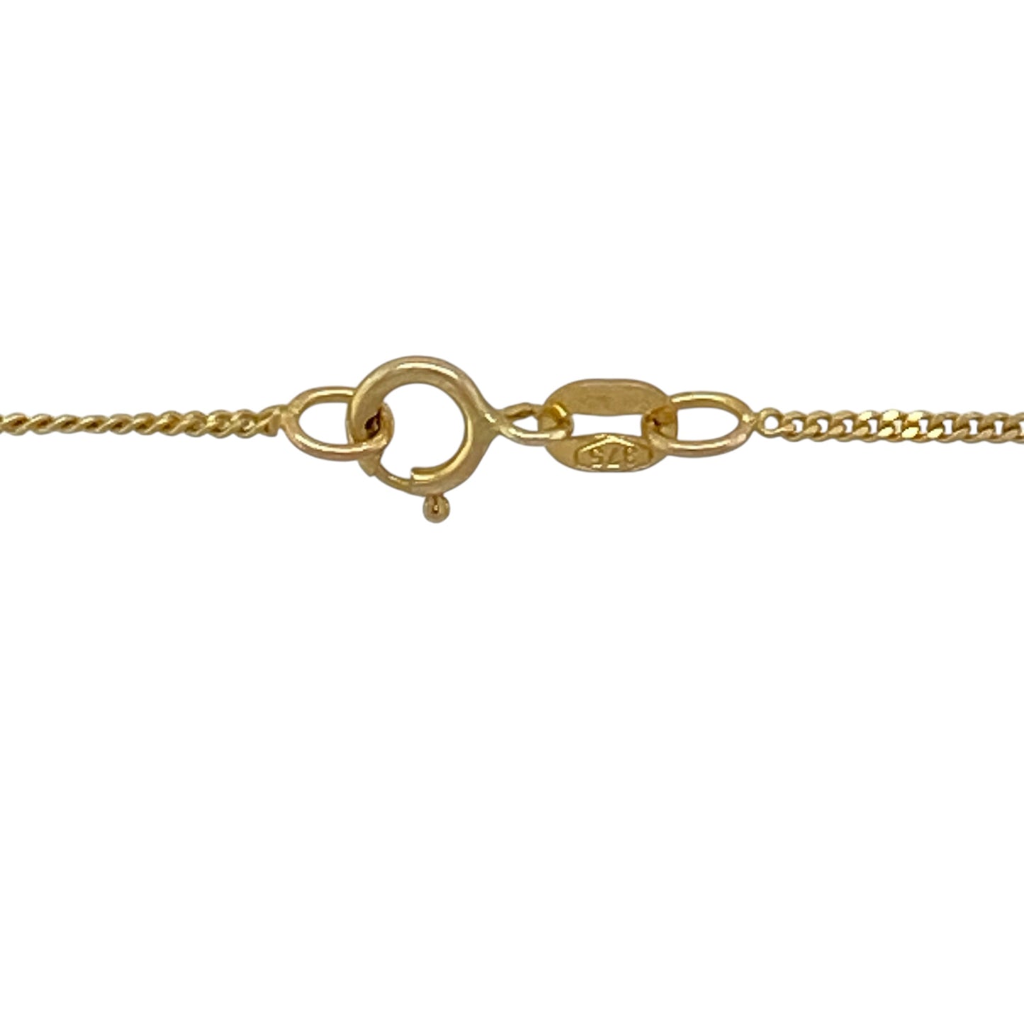 9ct Gold & Diamond Set Cross 18" Necklace