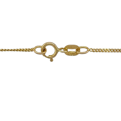 9ct Gold & Diamond Set Cross 18" Necklace