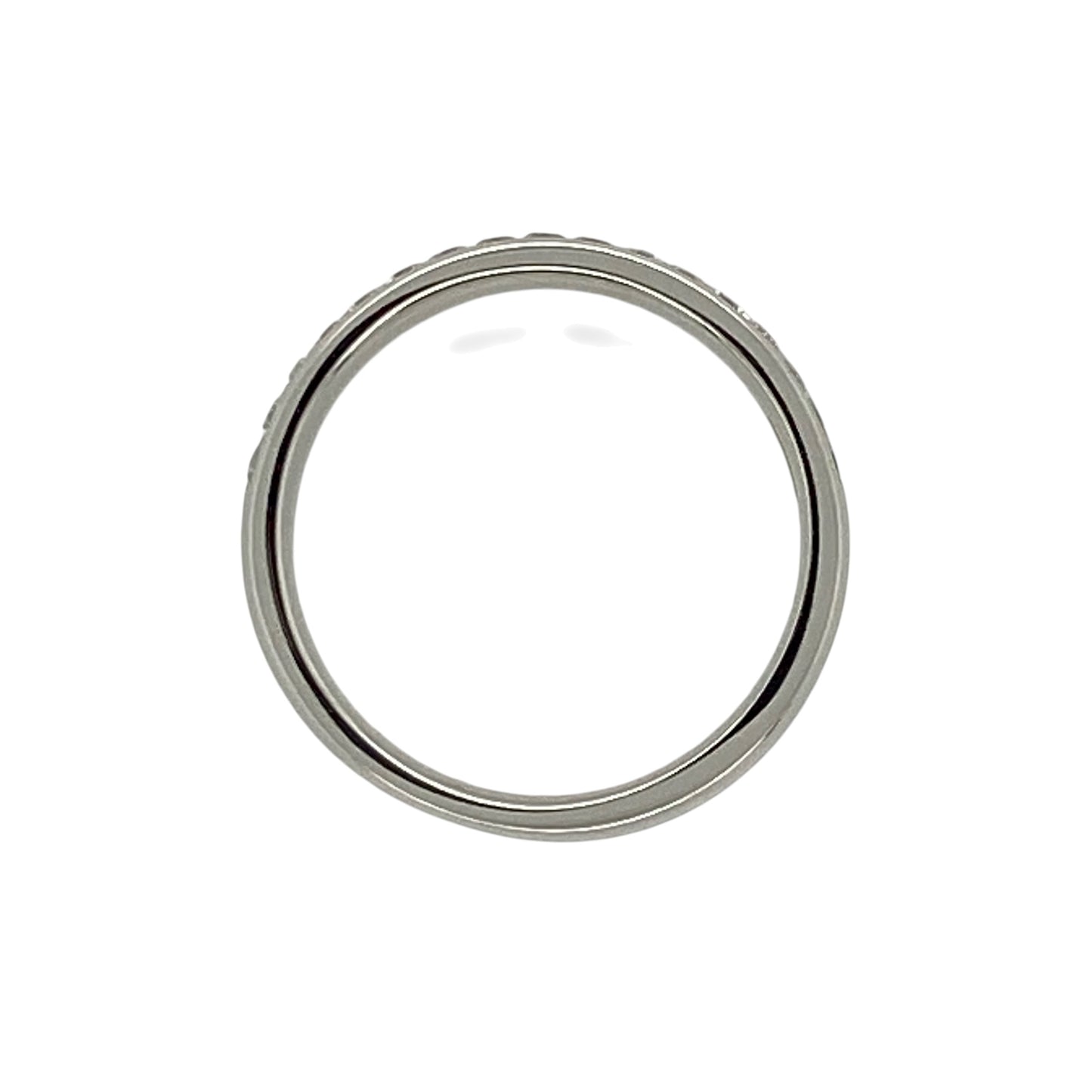 18ct White Gold & Diamond Set Band Ring