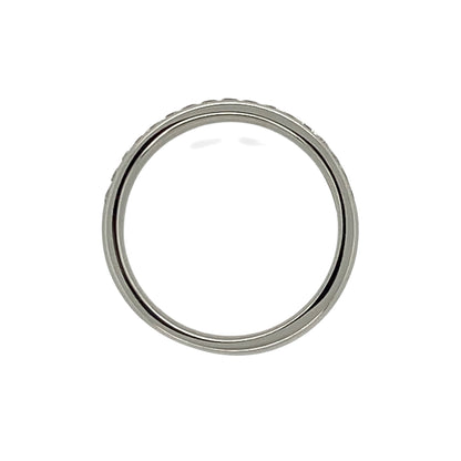 18ct White Gold & Diamond Set Band Ring