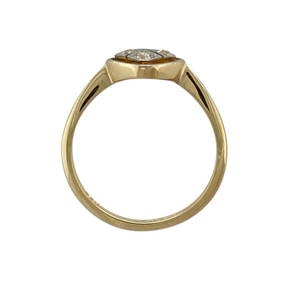 18ct Gold & Diamond Set Art Deco Style Ring