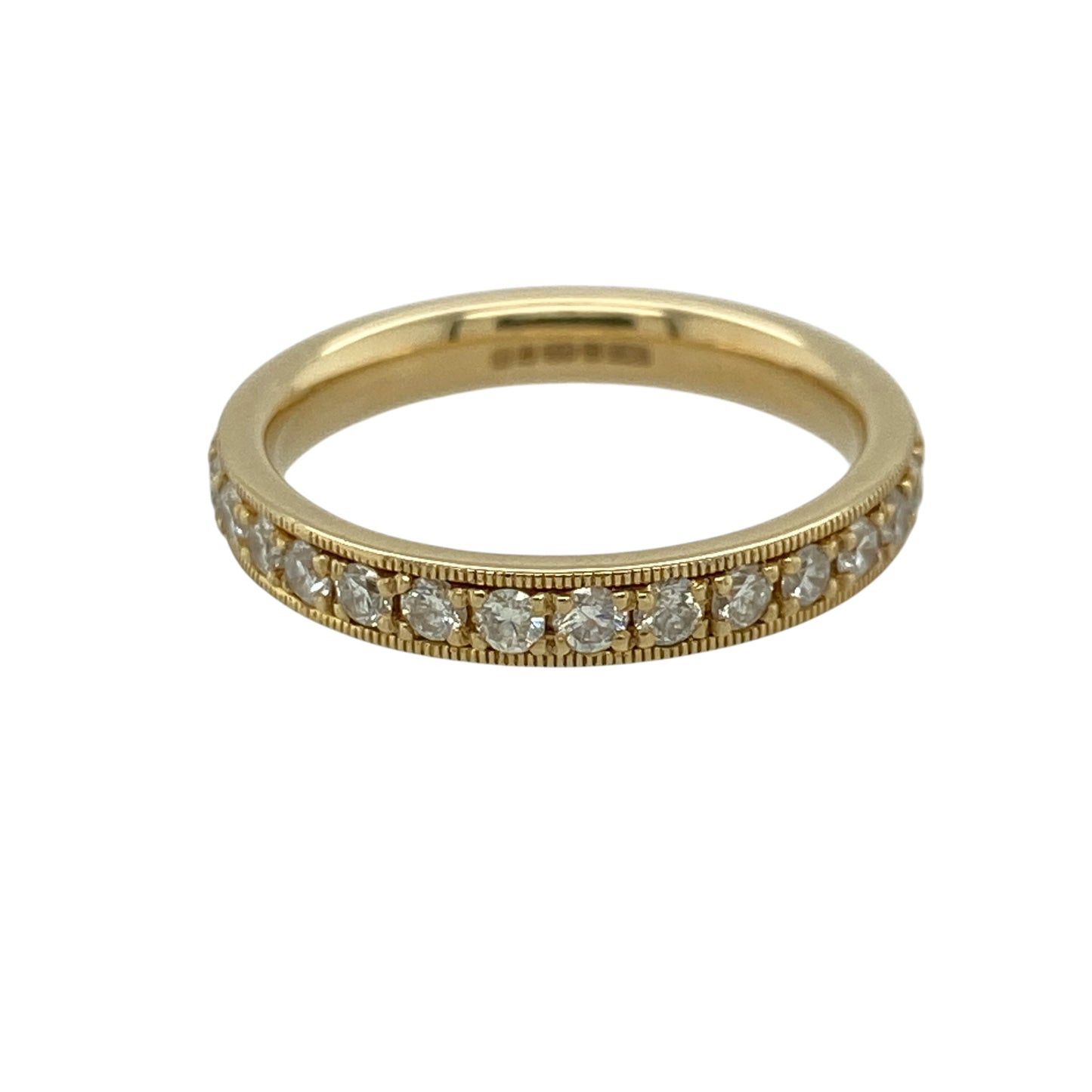 18ct Gold & Diamond Set Band Ring