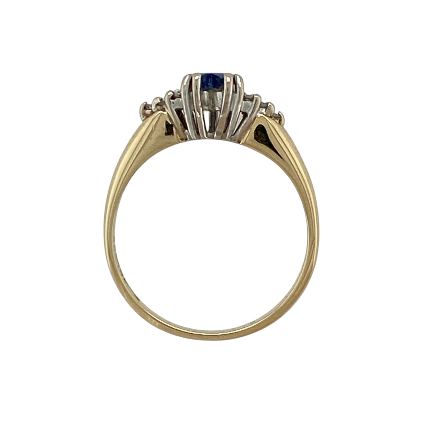 18ct Gold Diamond & Sapphire Set Ring