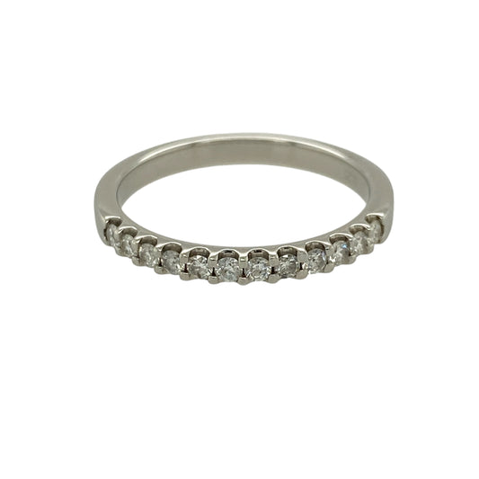 Platinum & Diamond Set Band Ring