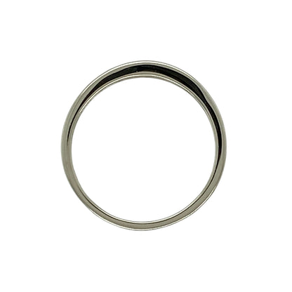 9ct White Gold & Diamond Set Band Ring