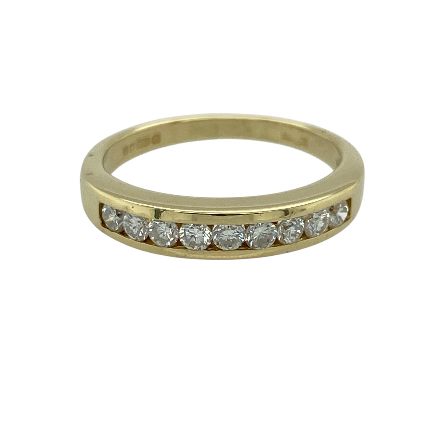 18ct Gold & Diamond Set Band Ring