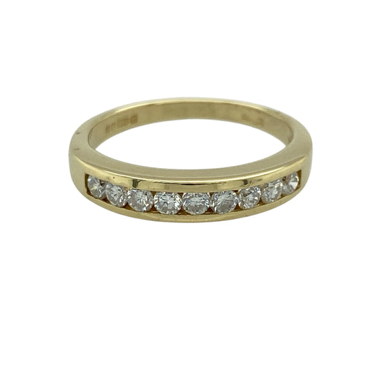 18ct Gold & Diamond Set Band Ring