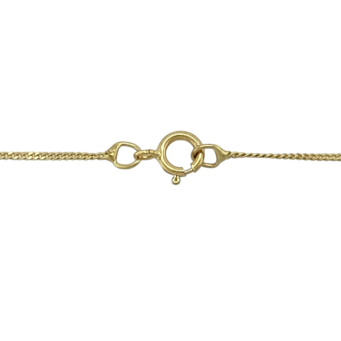 9ct Gold & Diamond Set Cross 18" Necklace