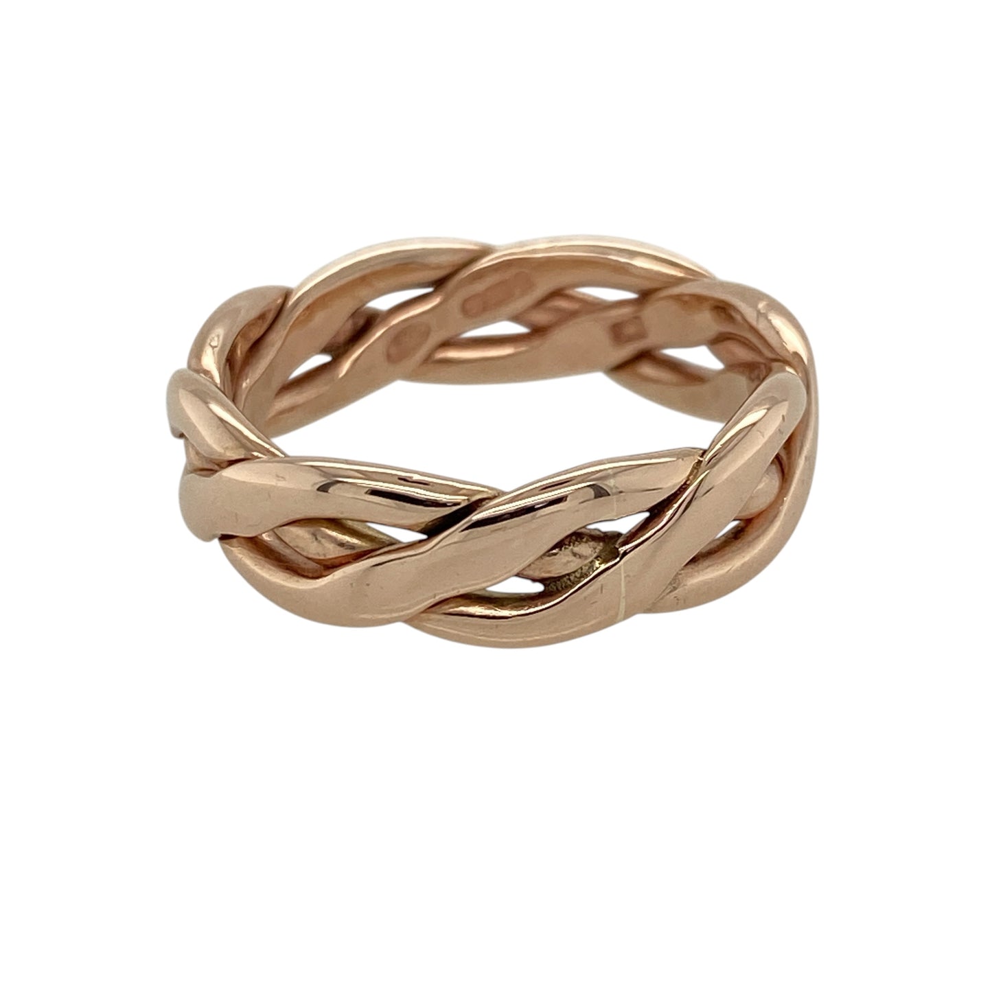 9ct Welsh Gold Cymru Gold Weave Band Ring