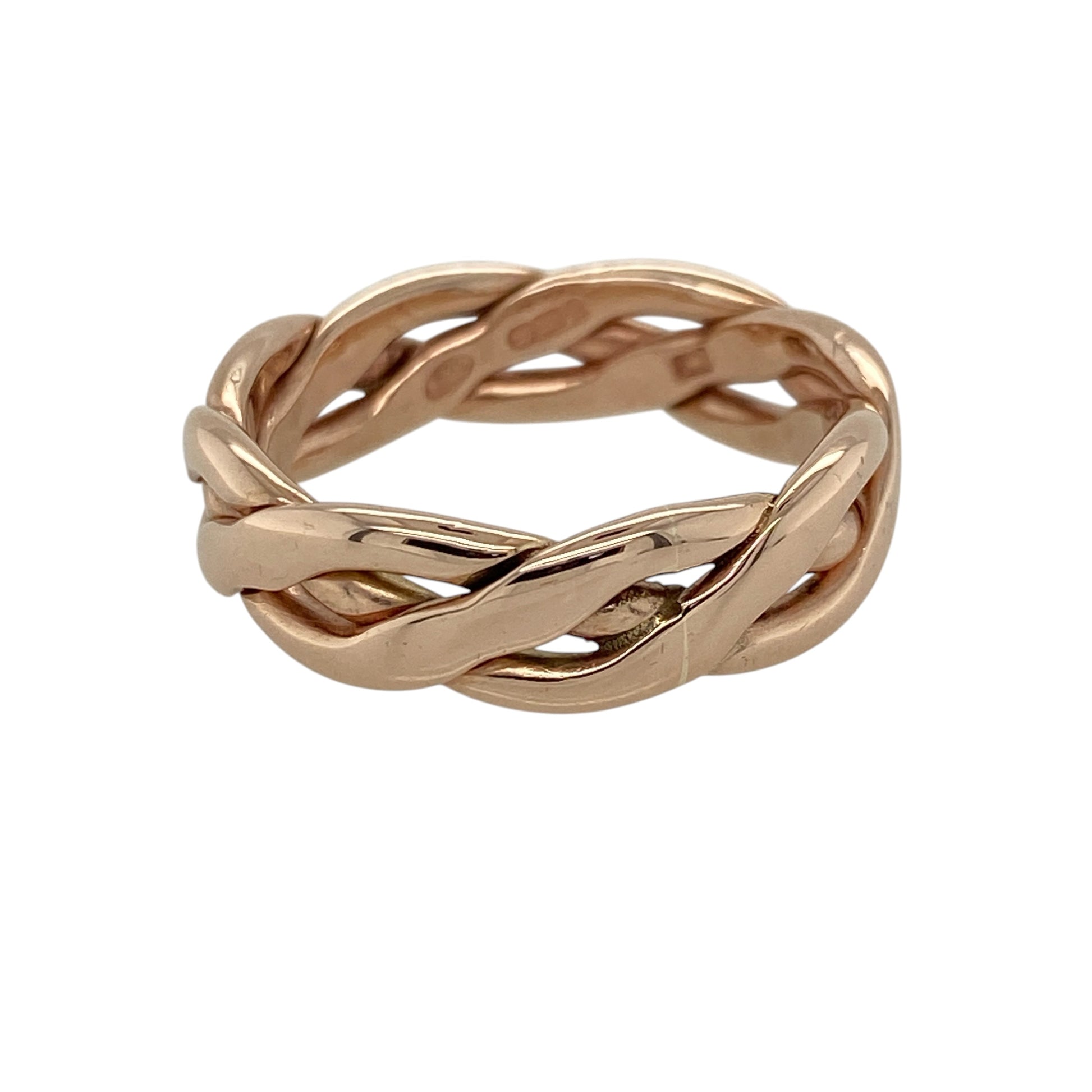 9ct Welsh Gold Cymru Gold Weave Band Ring