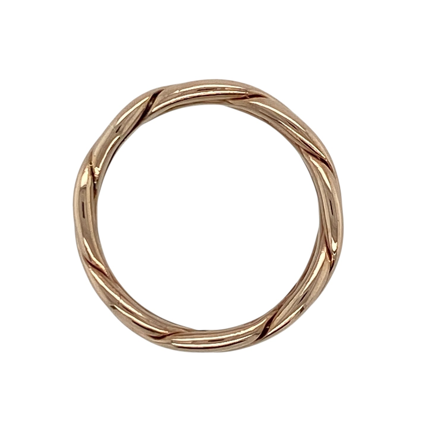 9ct Welsh Gold Cymru Gold Weave Band Ring